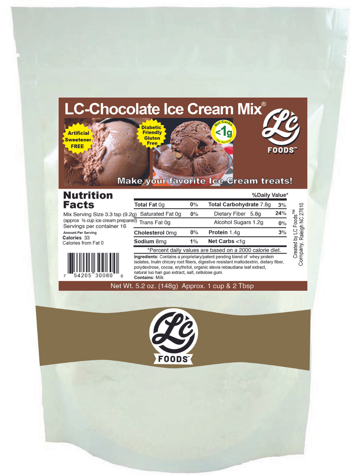 Low Carb Chocolate Ice Cream Mix